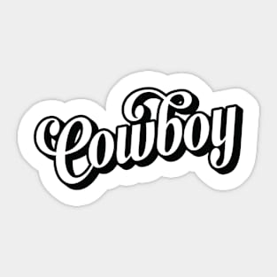 Cowboy Sticker